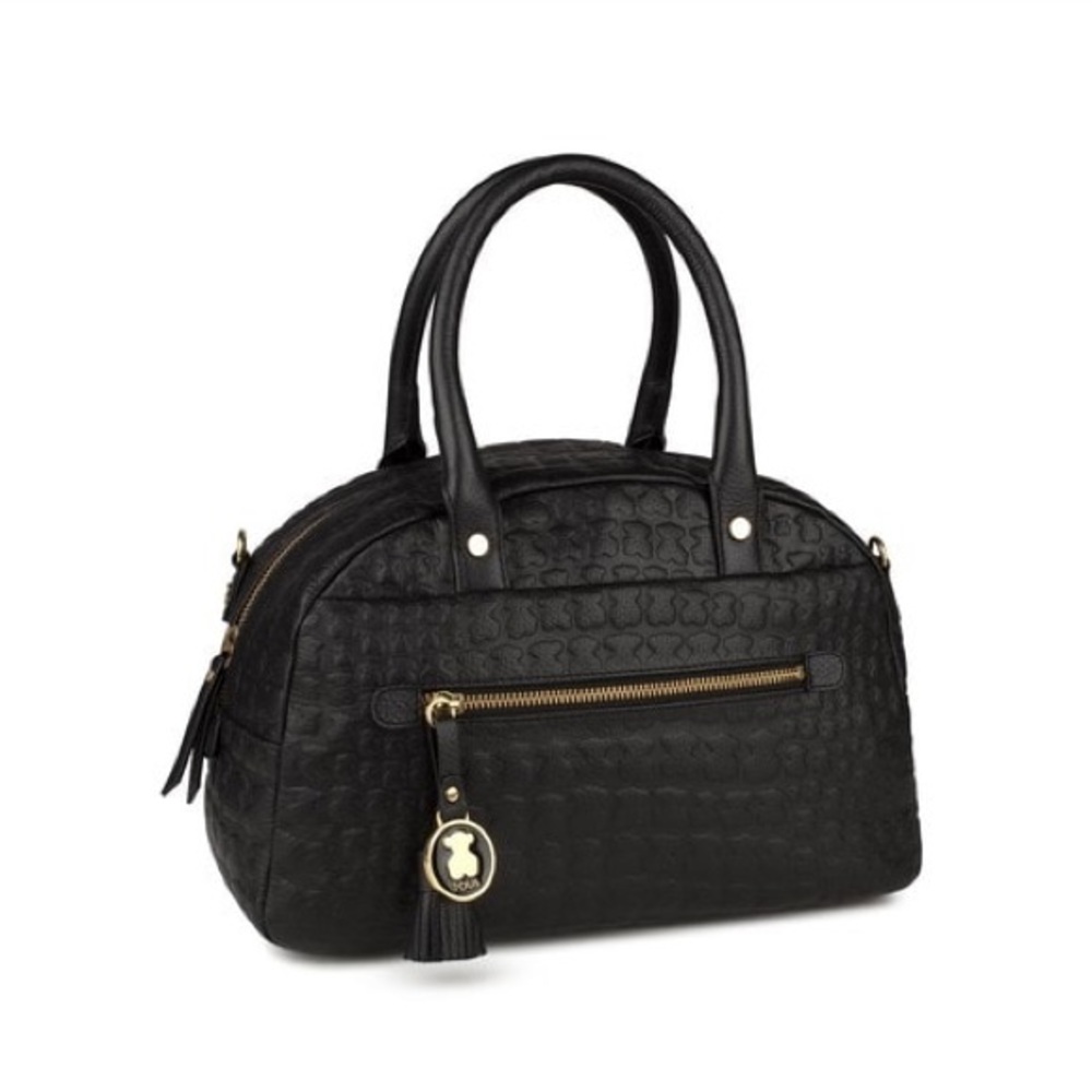 Tous Black Leather Sherron Bowling Bag (sold out online)
